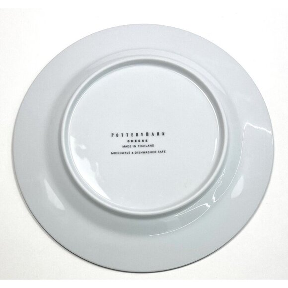 Set 4 POTTERY BARN 7.75" French Cheese Cocktail Appetizer Salad PLATES EUC EUC - Picture 9 of 9